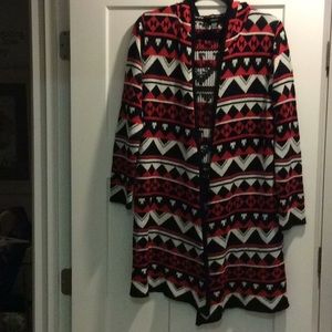 Forever 21 Longline hooded sweater large